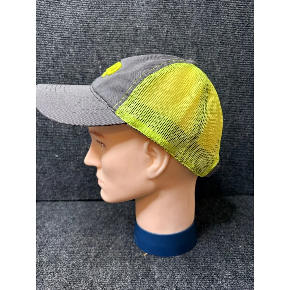 Jeep Trucker Hat Grey Neon Yellow Mesh Adjustable Embroidered Logo Cap